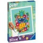 CreArt pictura pe numere pentru adulti Disney Stitch floral